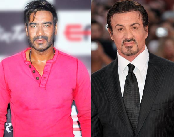 Clash Between Ajay Devgn And Sylvester Stallone
